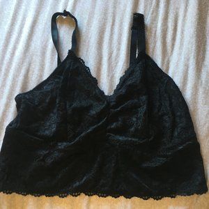 Torrid Black Lace bralette size 2